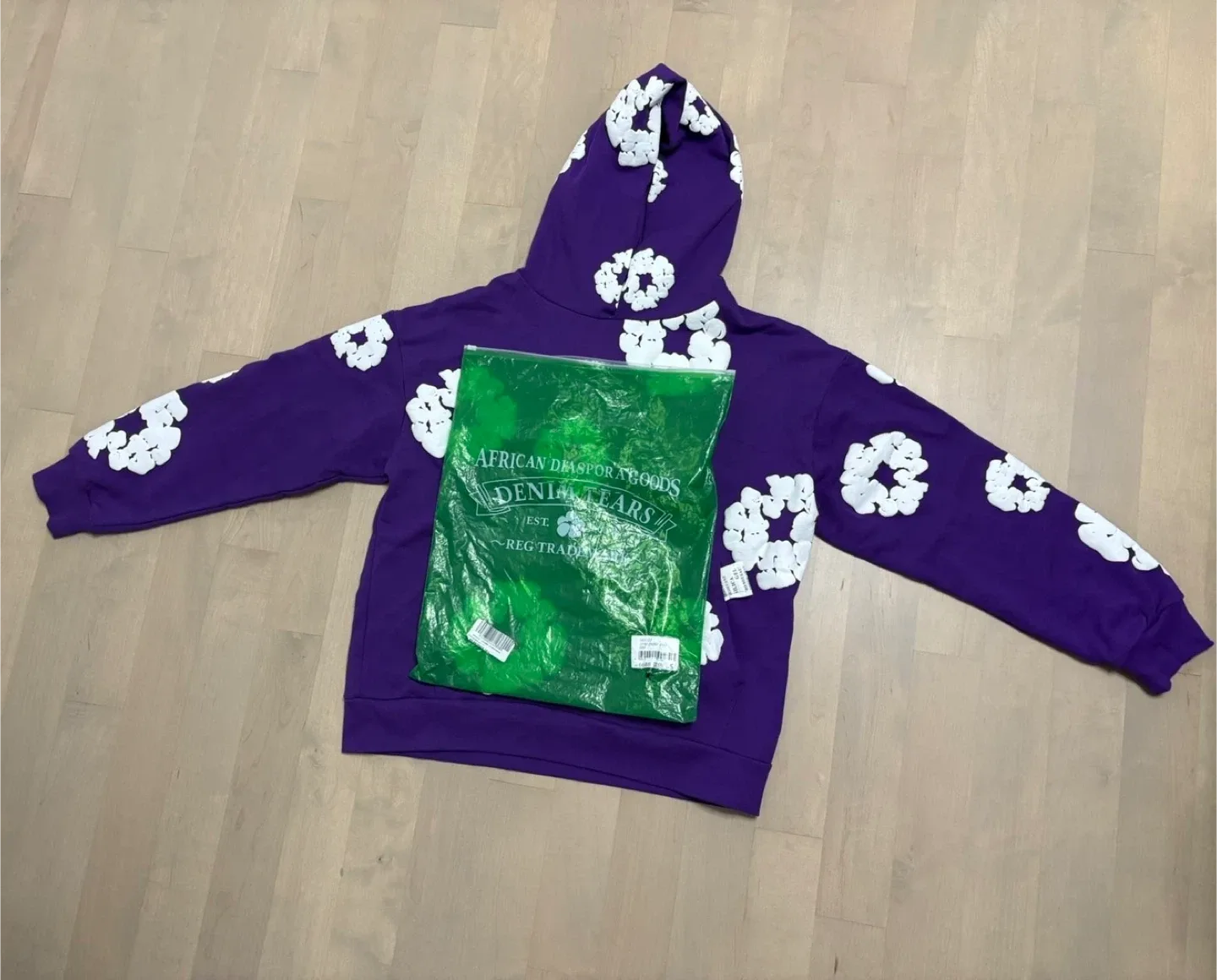Denim Tears Purple Hoodie image indicator(3)