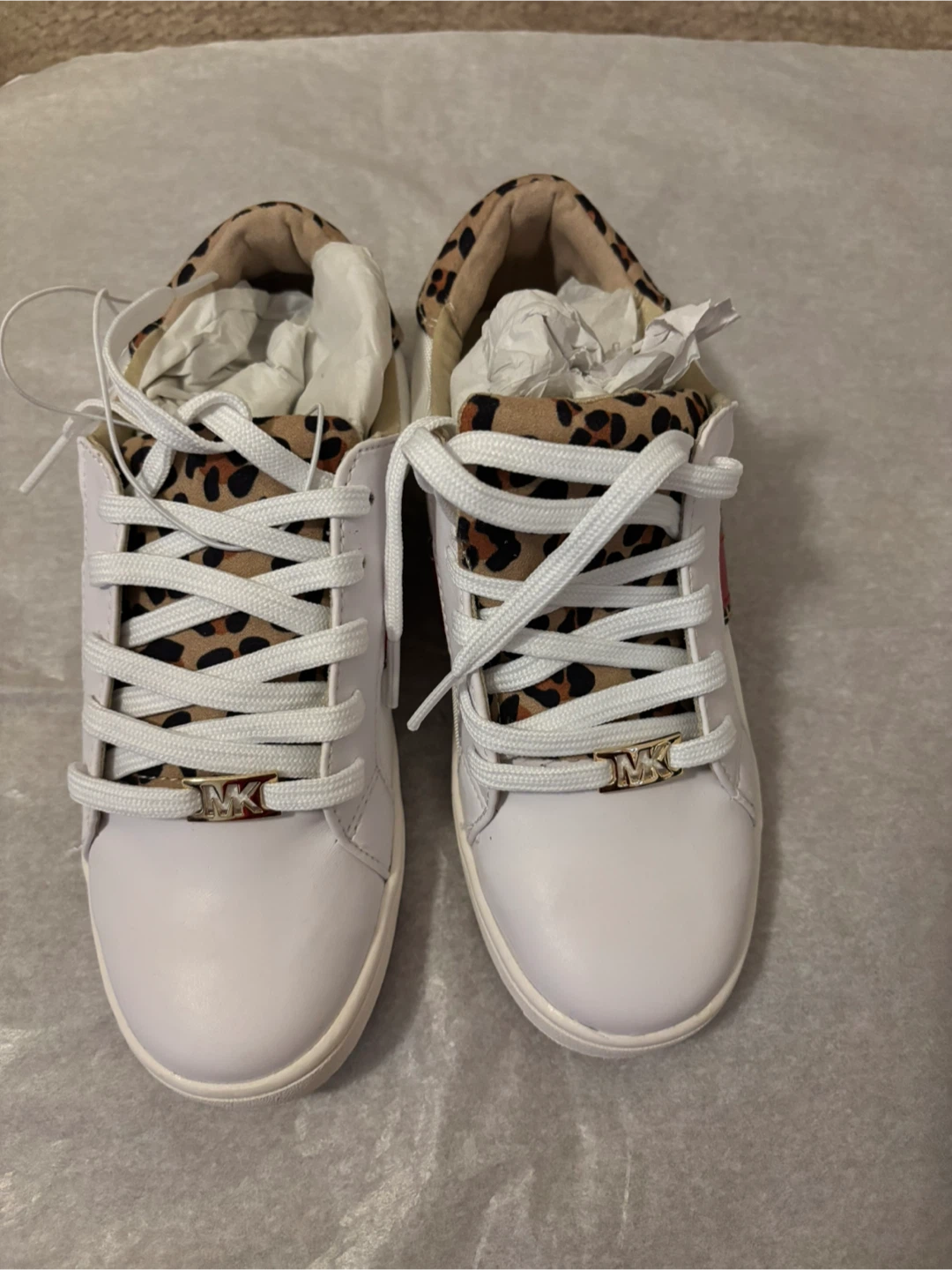 Michael Kors White & Leopard Sneakers - photo 2