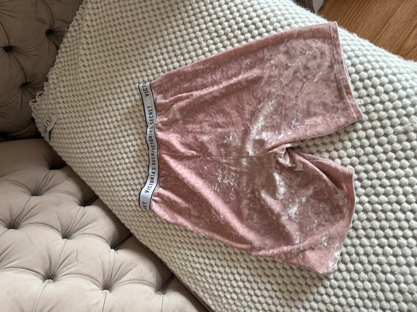 Victoria's Secret XS Pink Velvet Shorts - photo 3
