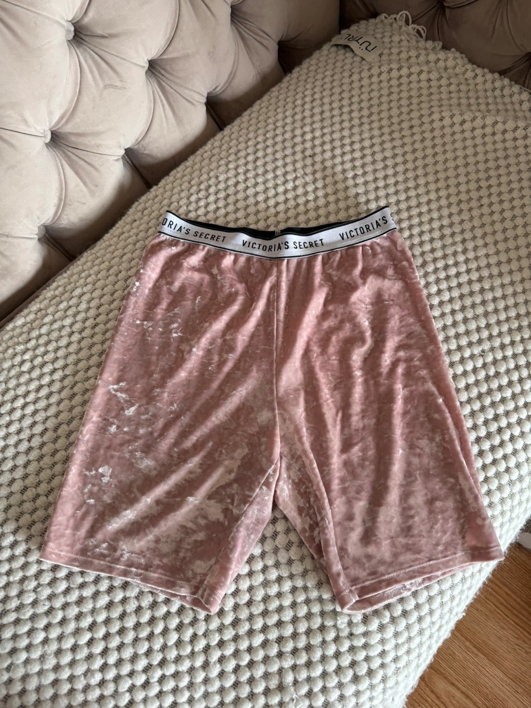 Victoria's Secret XS Pink Velvet Shorts