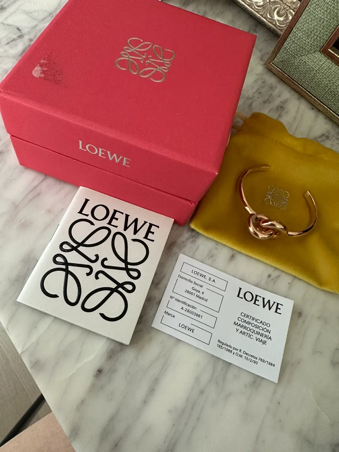 Loewe Rose Gold plated donut link cuff -Size S #cleanout image indicator(2)
