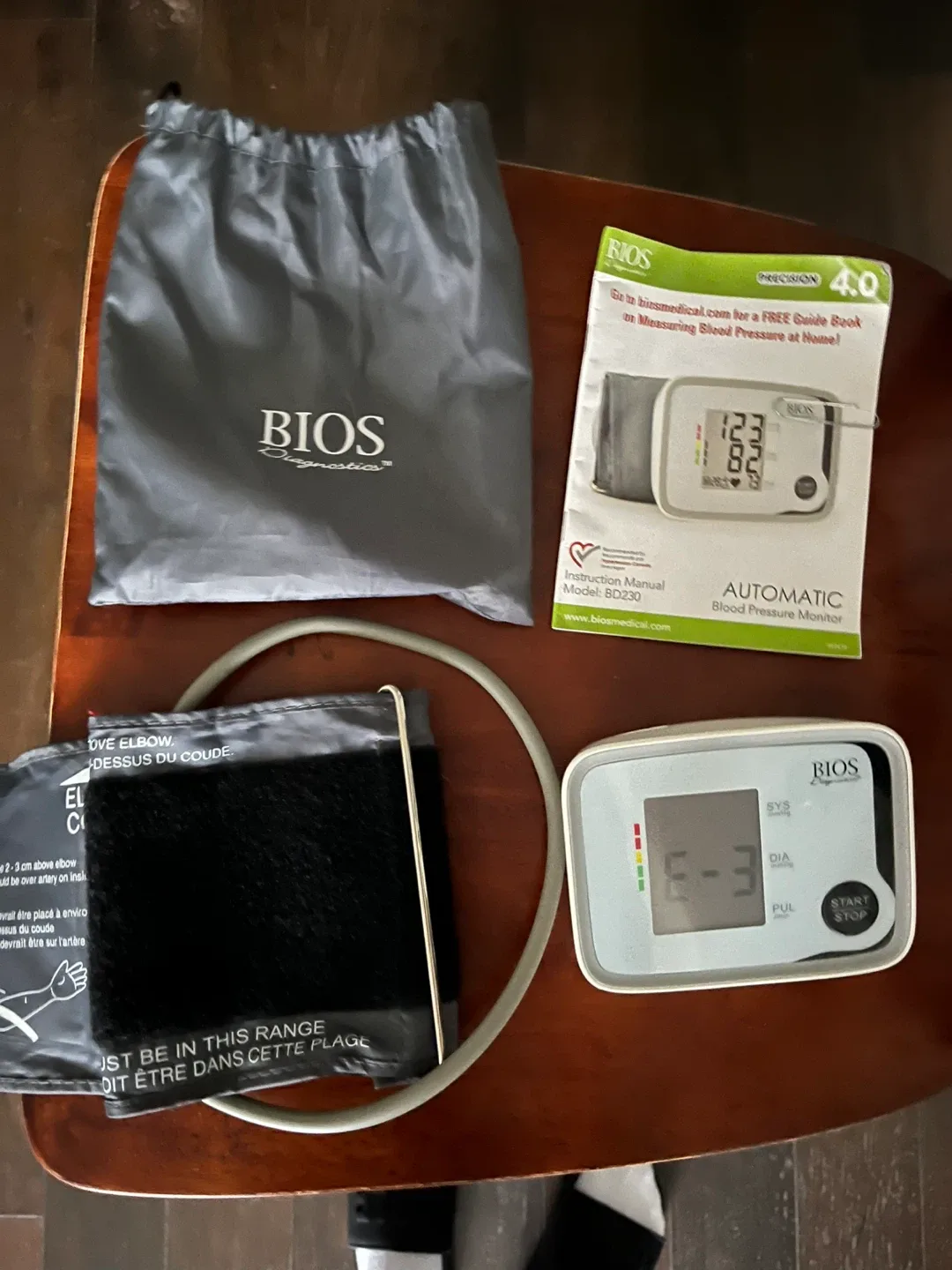 BIOS Diagnostics Automatic Blood Pressure Monitor
