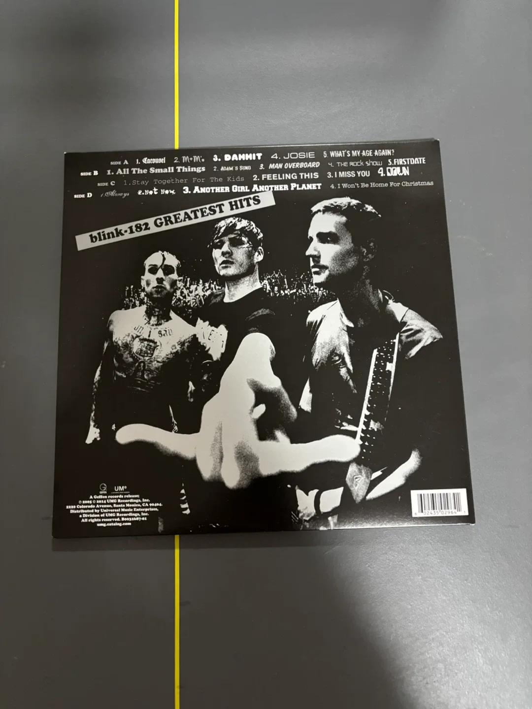 Blink-182 Greatest Hits Vinyl Record