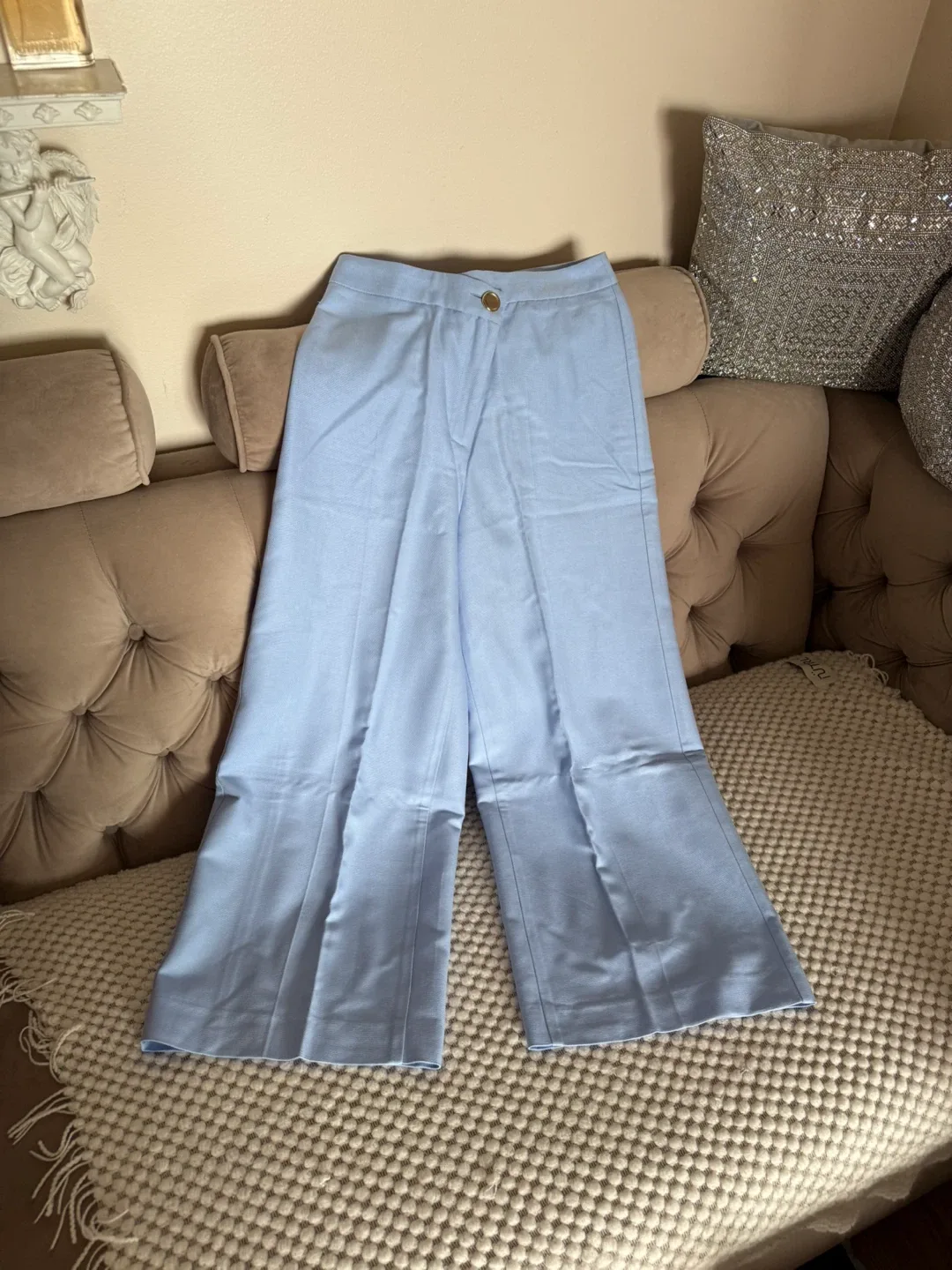 Zara Wide Leg Cropped Pants - Size XS