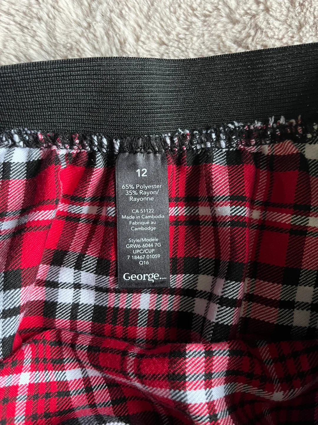 George Red Plaid Skirt - Youth Size 12 image indicator(2)