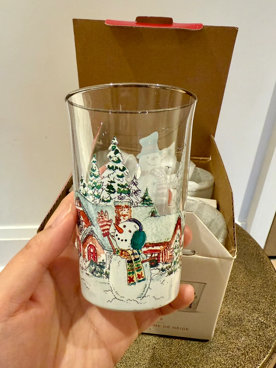 Brand New Williams Sonoma Snowman Tumblers - Set of 4 - photo 3