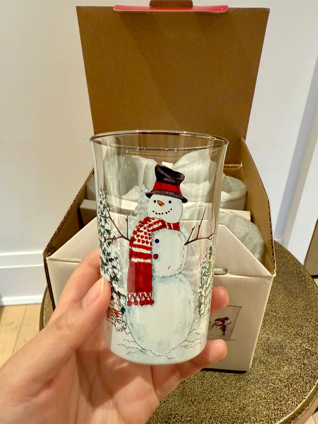 Brand New Williams Sonoma Snowman Tumblers - Set of 4 - photo 4