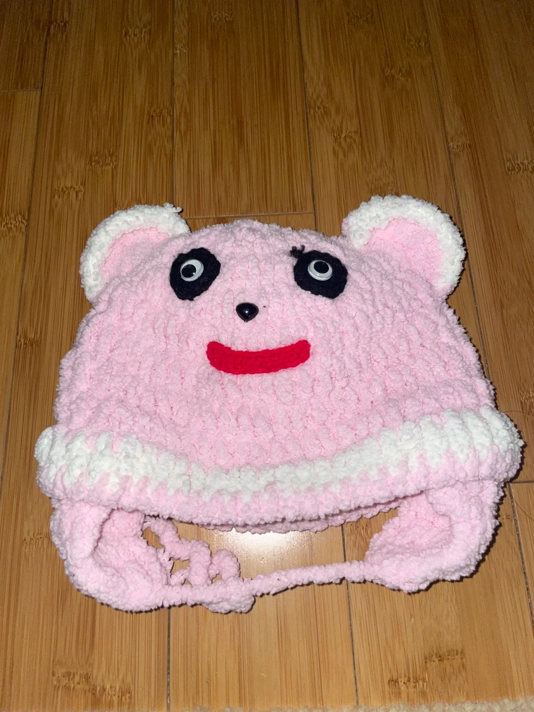 Pink Panda Bear Hat