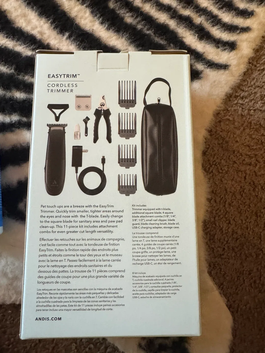 Andis EasyTrim Cordless Pet Trimmer - New image indicator(2)