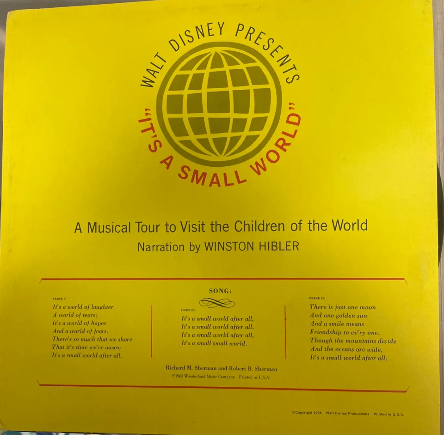 Walt Disney It's a Small World Book & Record image indicator(2)