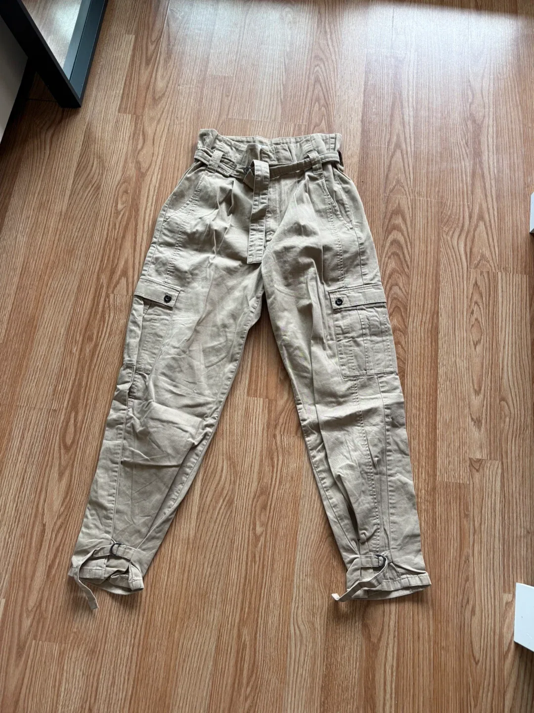 Zara Beige Cargo Pants