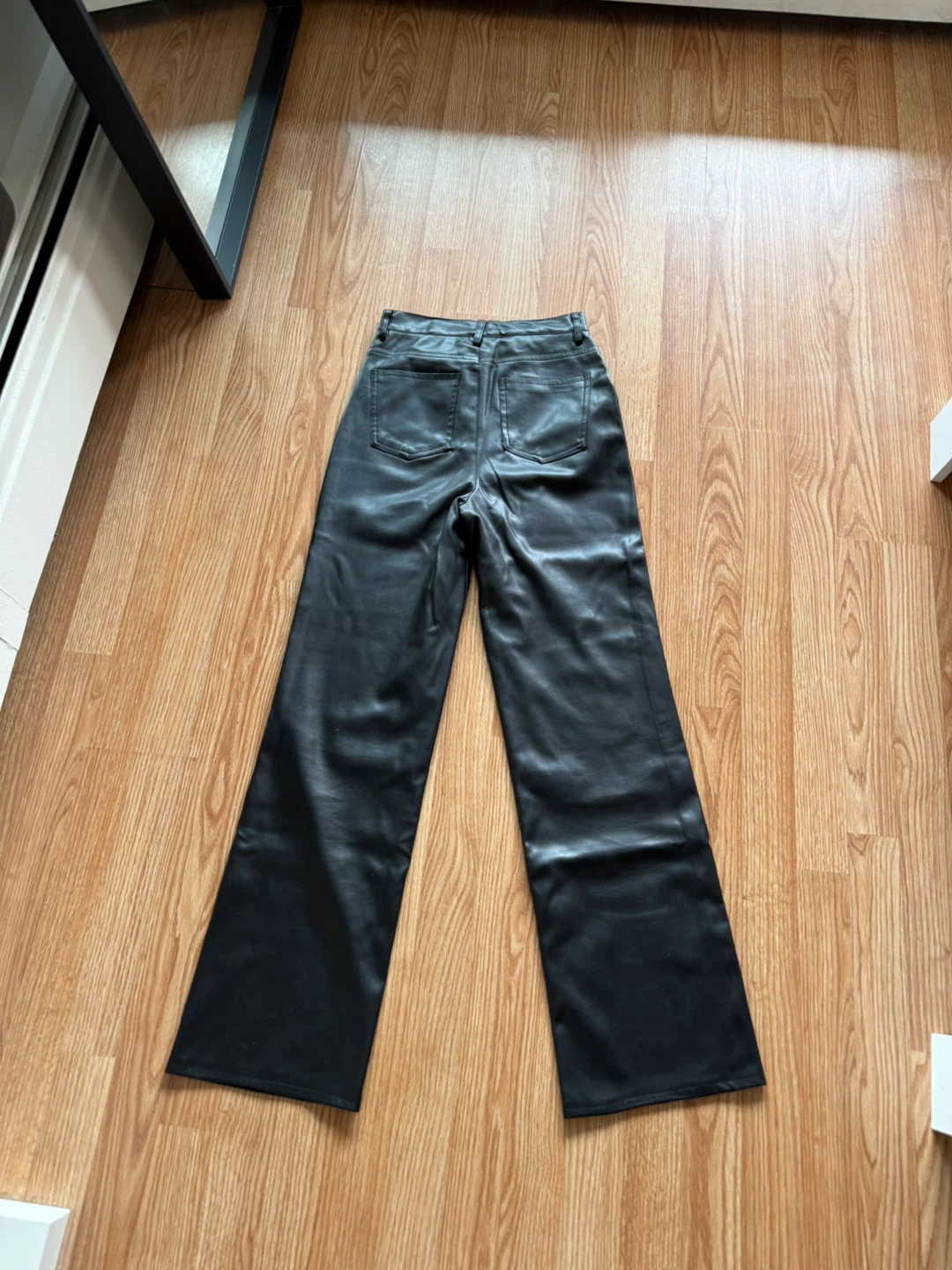 Faux Leather Pants - Black - photo 2