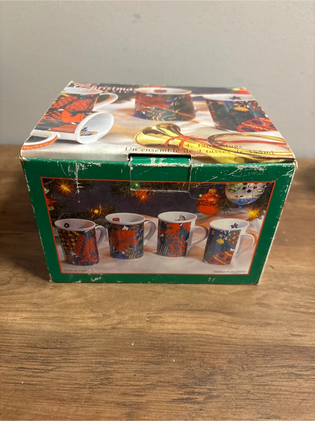 Christmas Holiday Mugs - Set of 4 and 12 OZ