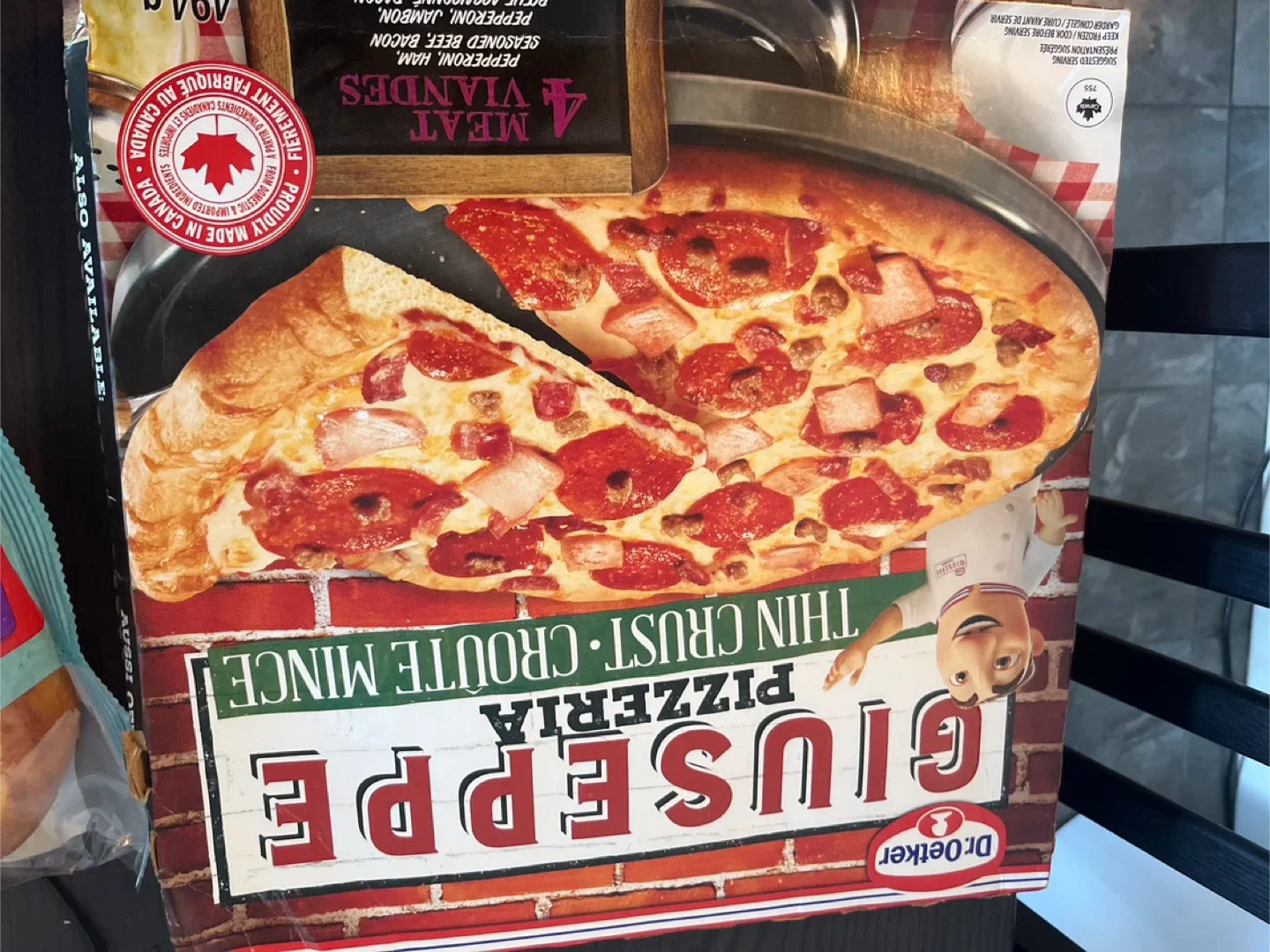 Giuseppe Pizzeria 4 Meat Thin Crust Pizza