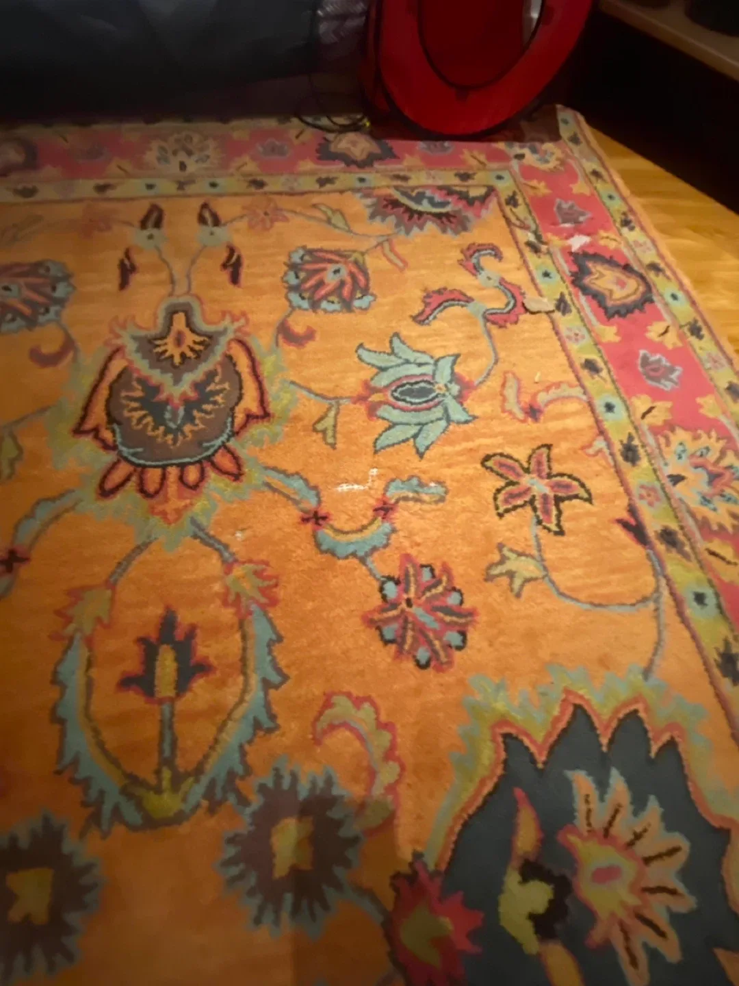 Wool 5 x9 Area Rug - Orange image indicator(3)