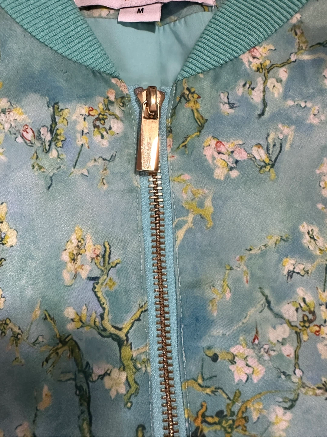 Van Gogh Almond Blossom Bomber Jacket - Size M - photo 5
