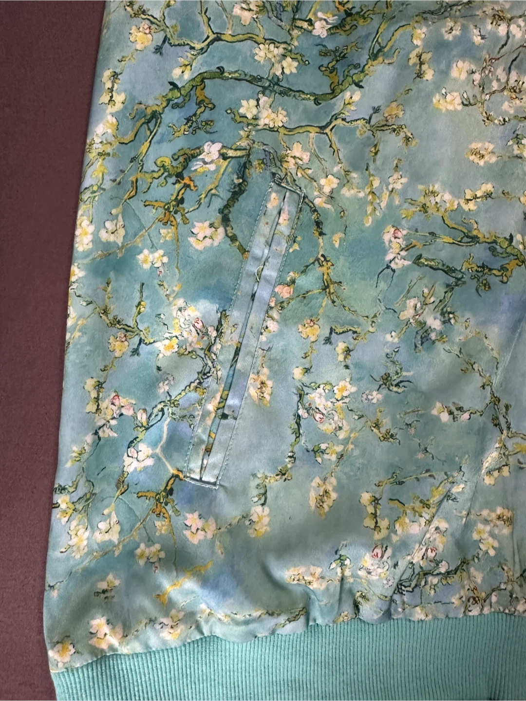 Van Gogh Almond Blossom Bomber Jacket - Size M - photo 3