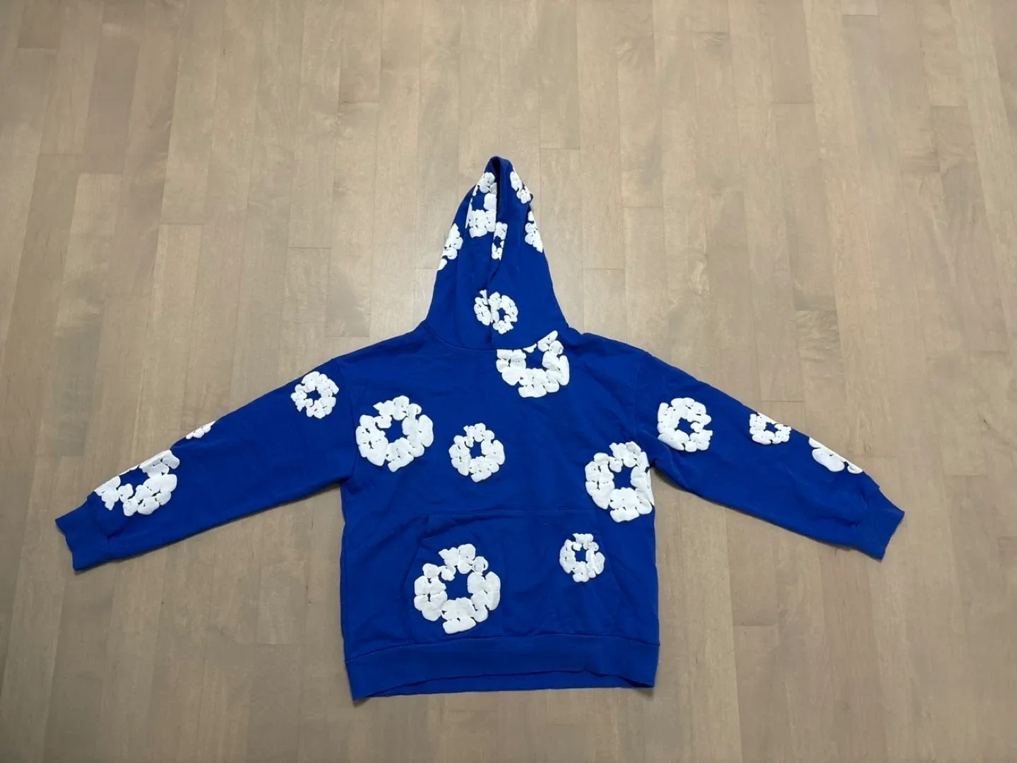 American Disaster Denim Tears Hoodie Blue