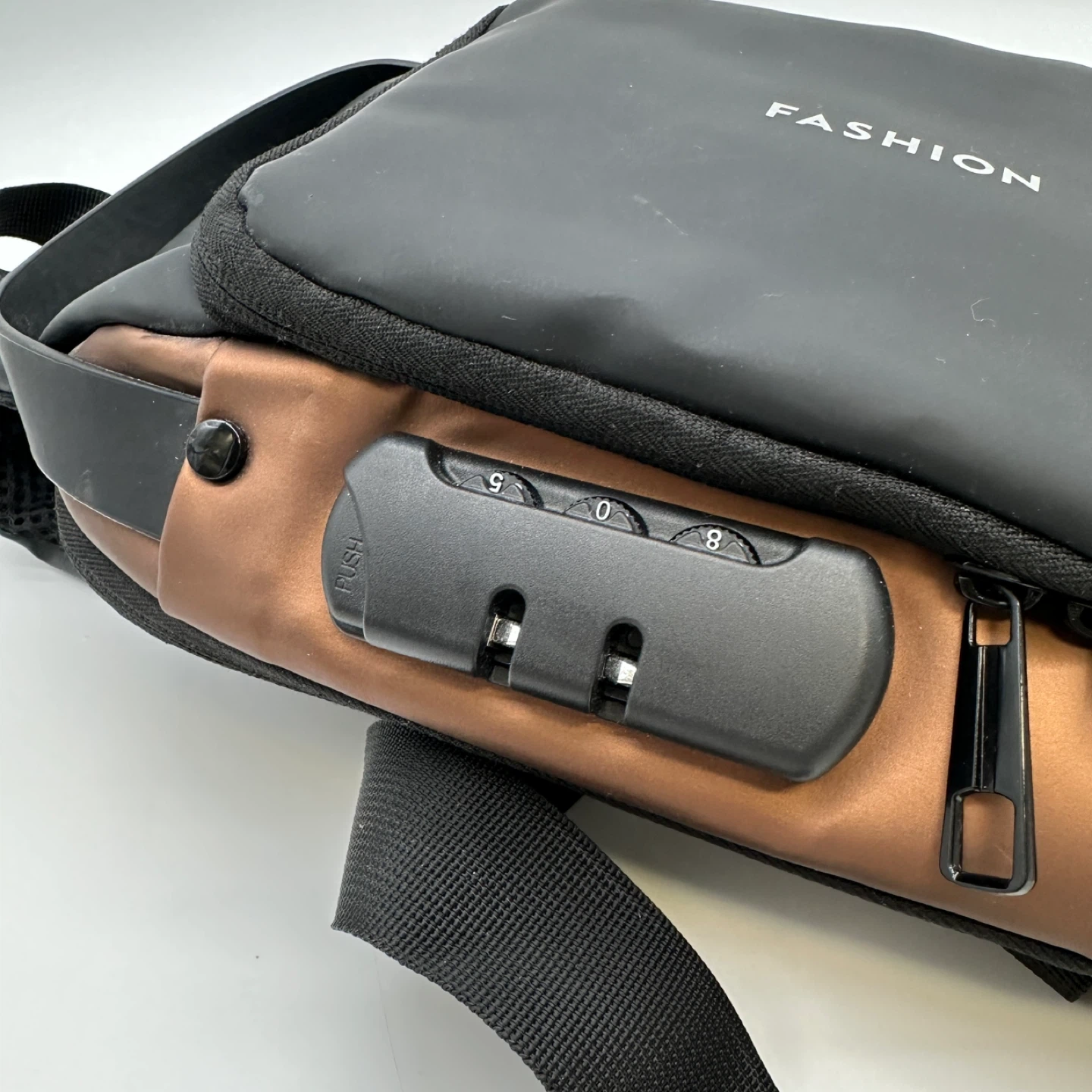 Anti-Theft Crossbody Bag USB Port Combo Lock - photo 2