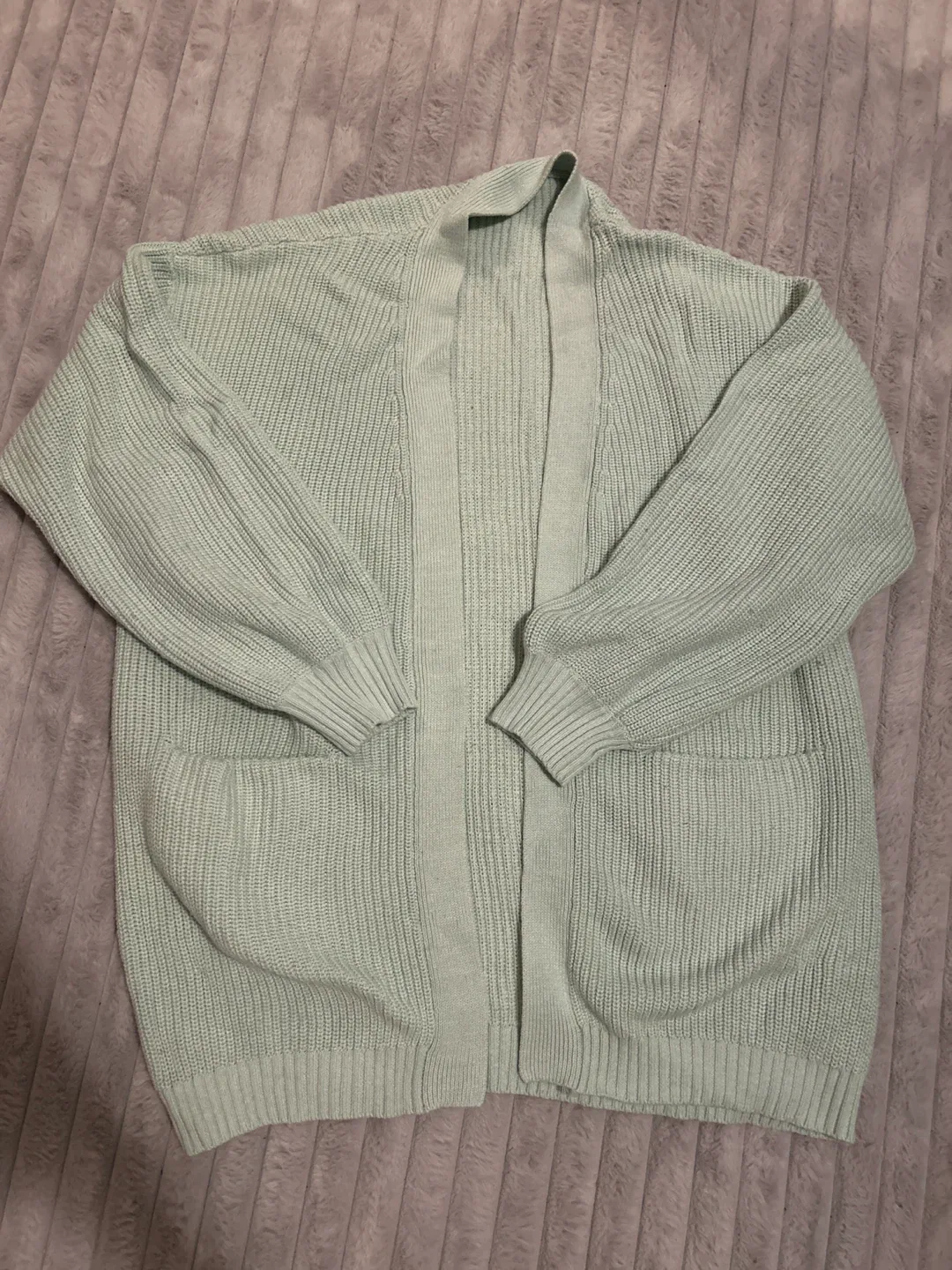 Light Green Knit Cardigan