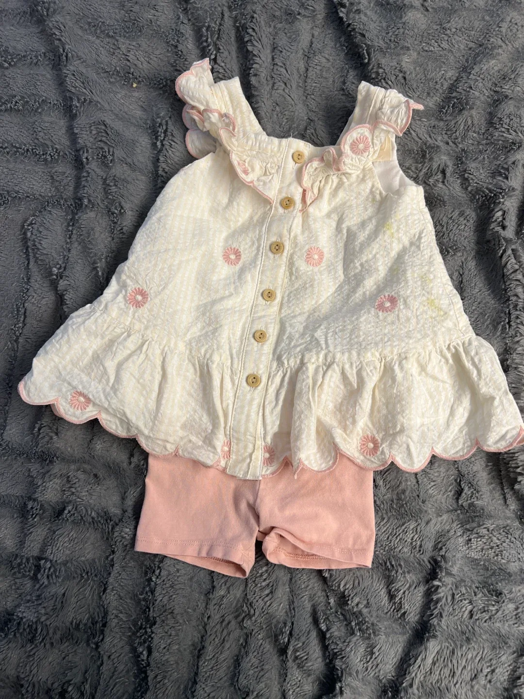 Happily Grey Kids 12M Dress & Shorts Set image indicator(5)