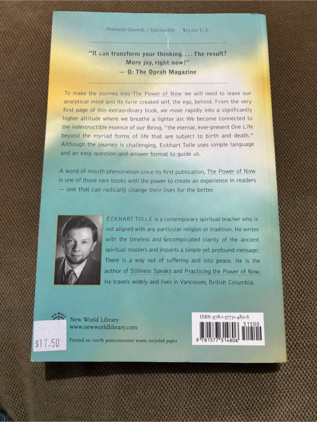 "The Power of Now" by Eckhart Tolle - photo 2
