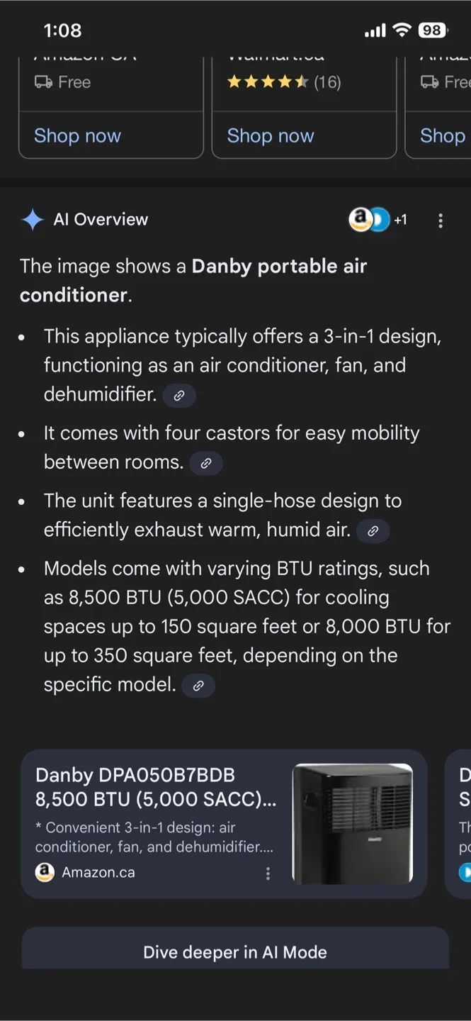 Danby AC 8000BTU Air Conditioner image indicator(2)