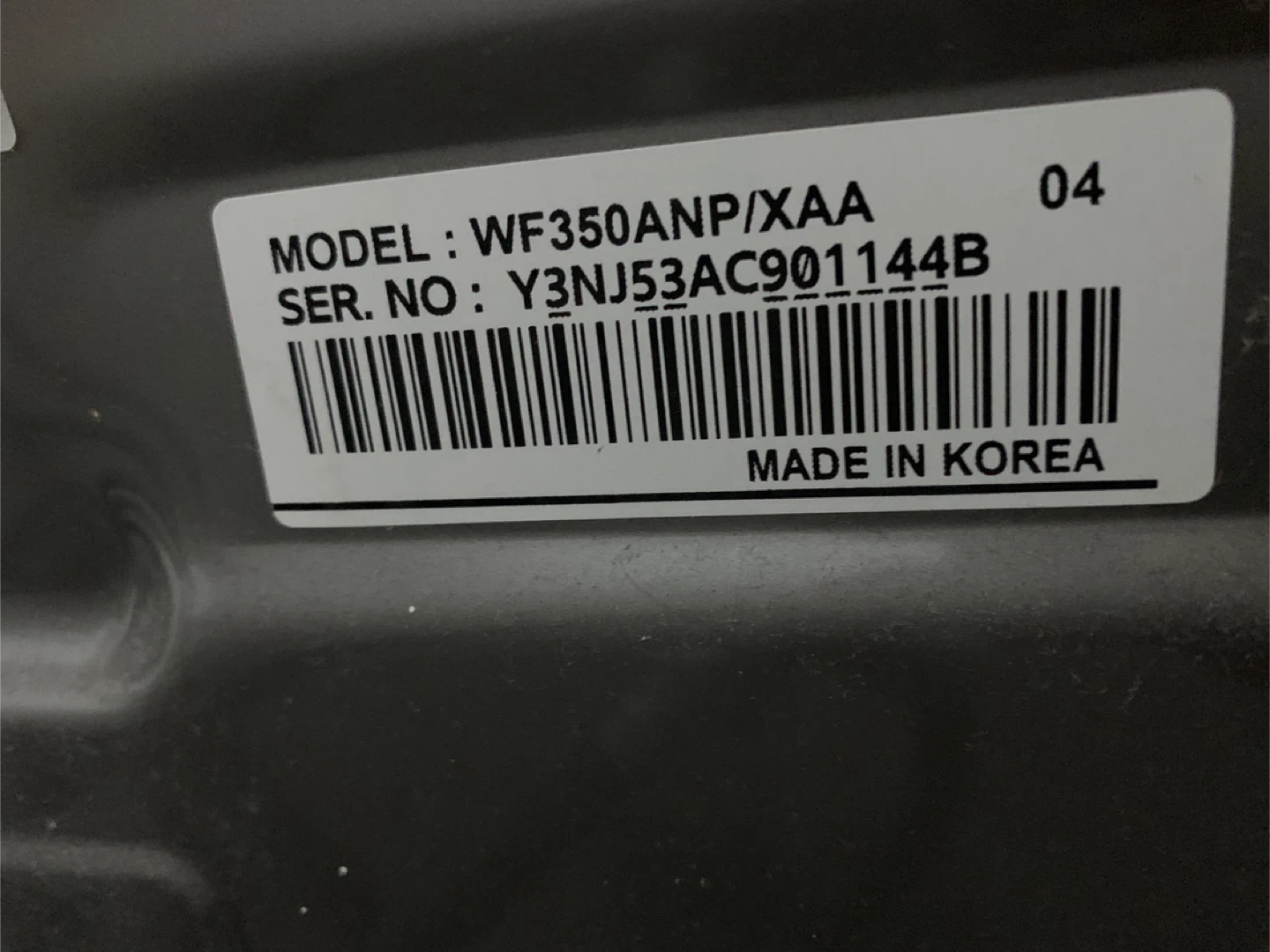 Control board for Samsung washing machine model WF350ANP/XAA - photo 4