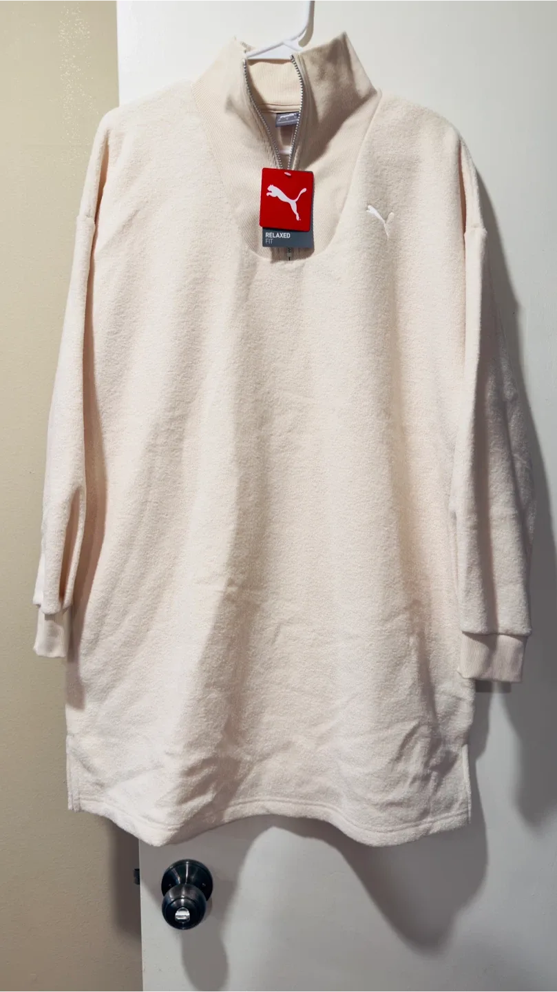 Puma Relaxed Fit Terry Cloth Dress