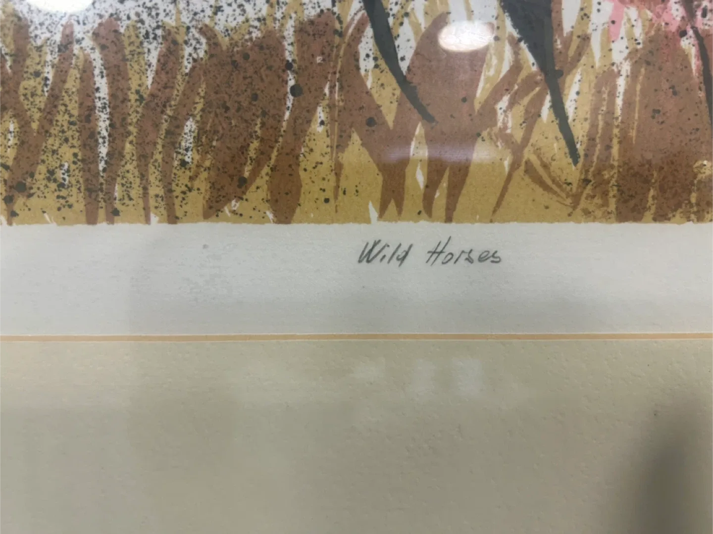Wild Horses Framed art painted picture by VSK image indicator(4)