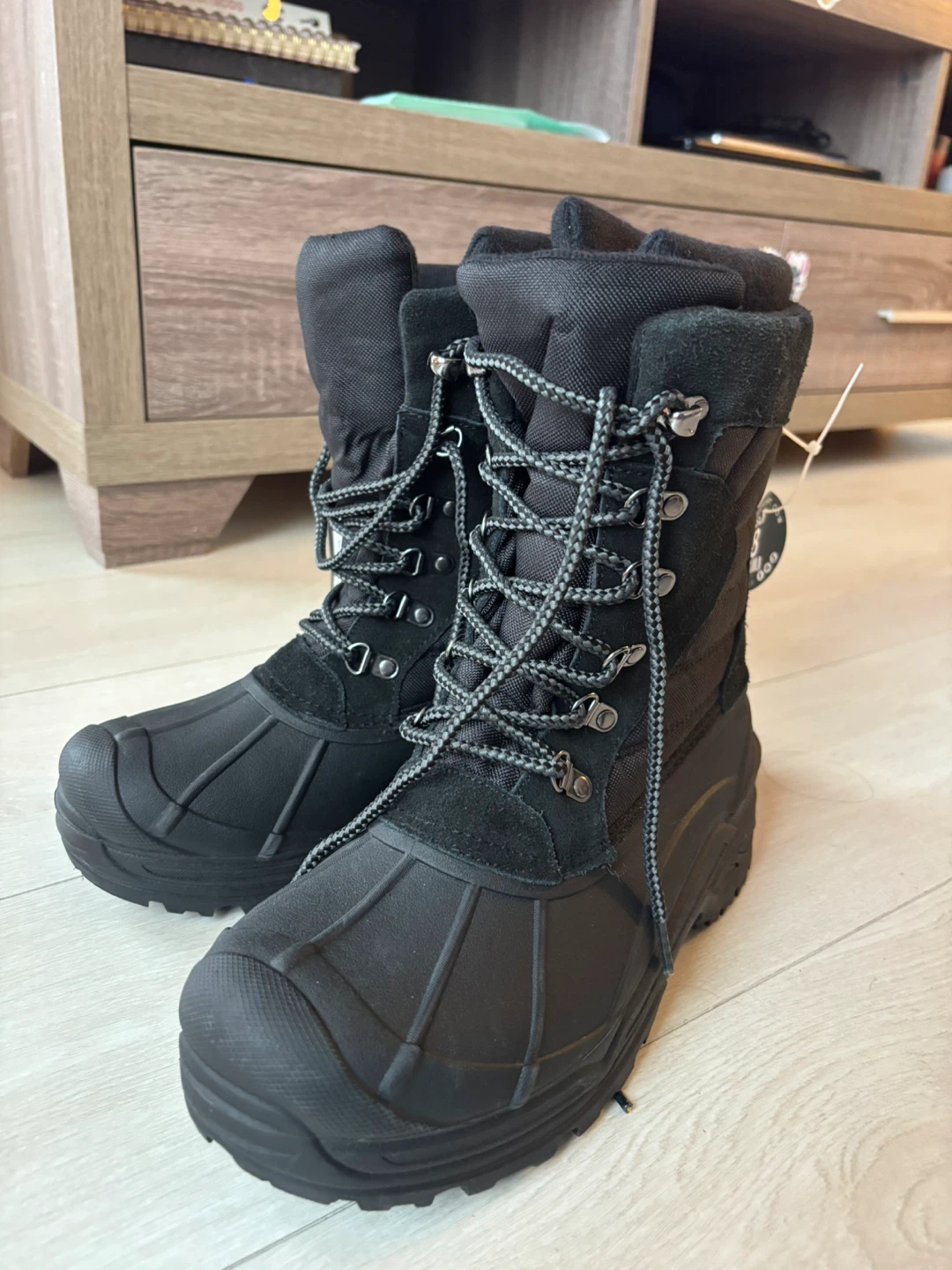 Black Winter Boots Size 8