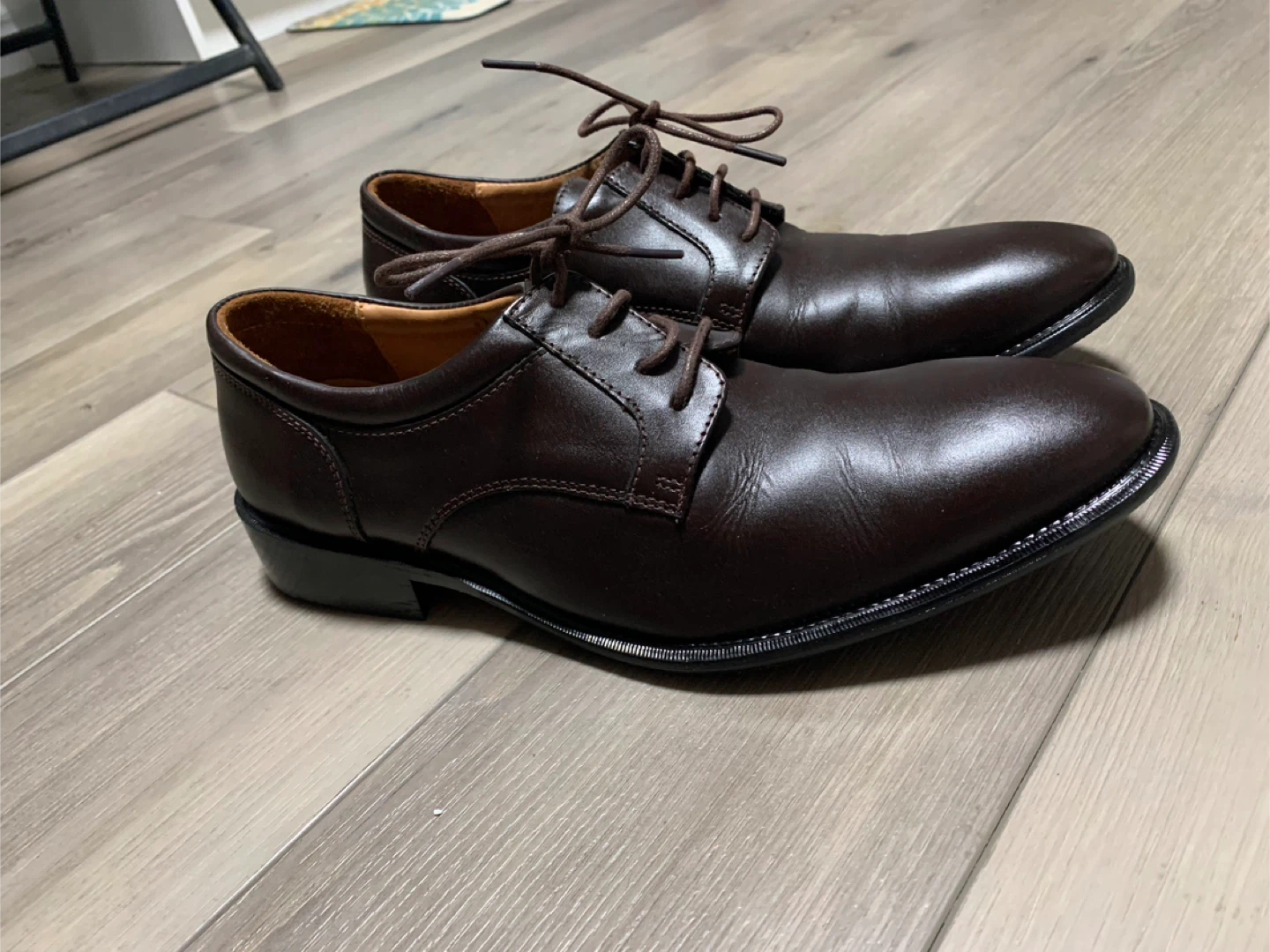 Men’s formal dress shoes, Lace ups size 41 / US 8 - photo 3