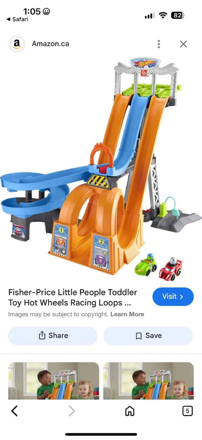 Fisher-Price Little People Hot Wheels Racing Loops - photo 2