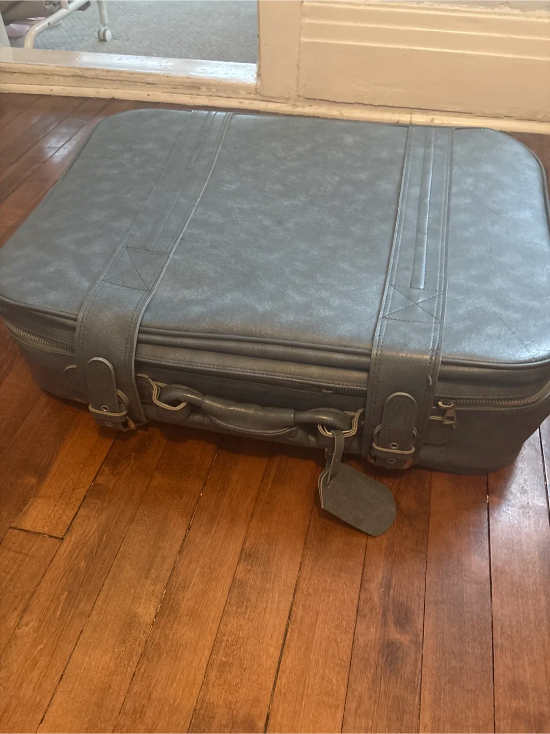 Vintage Blue Suitcase