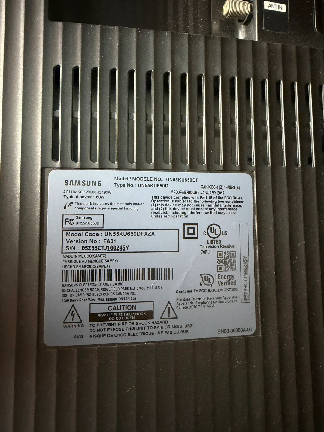 Samsung 55" Curved 4K TV image indicator(3)