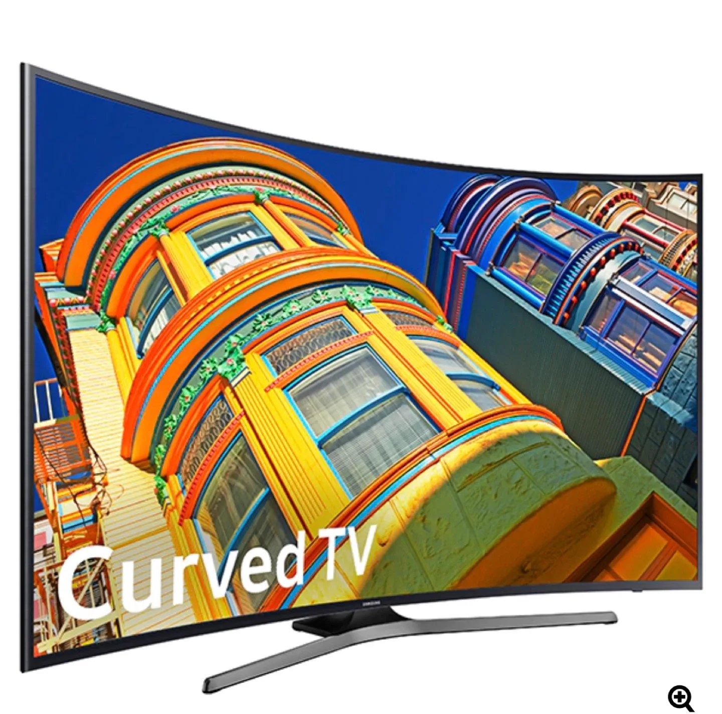 Samsung 55" Curved 4K TV image indicator(2)