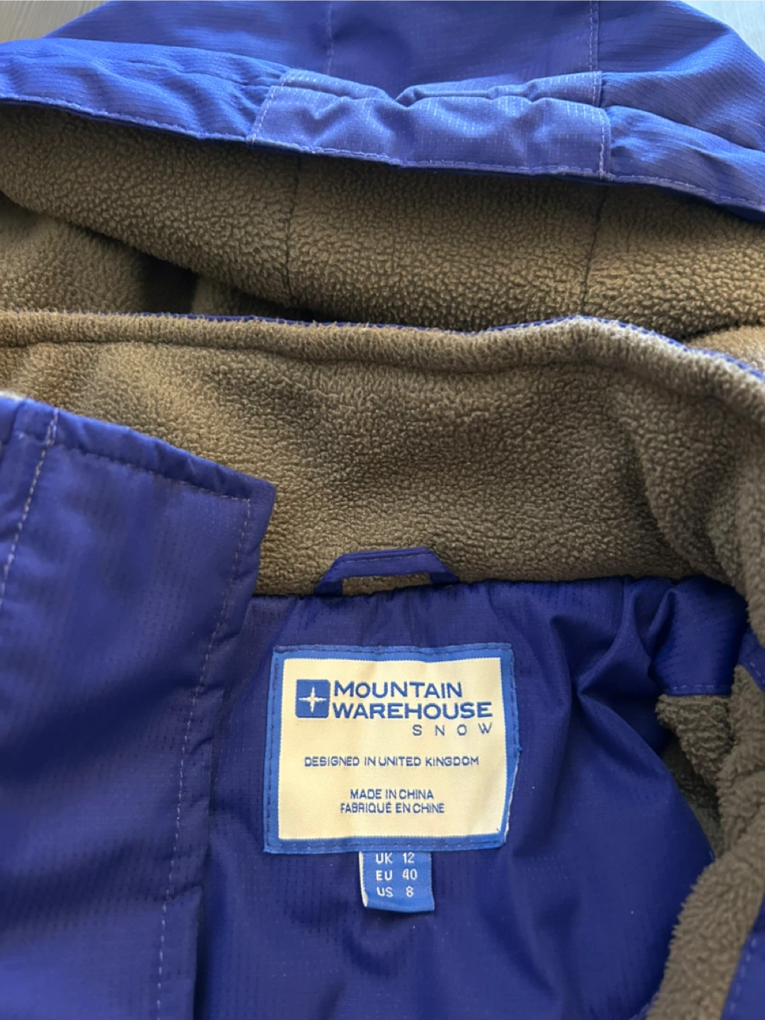 Mountain Warehouse Snow Jacket - Blue - Size US 8 - photo 2