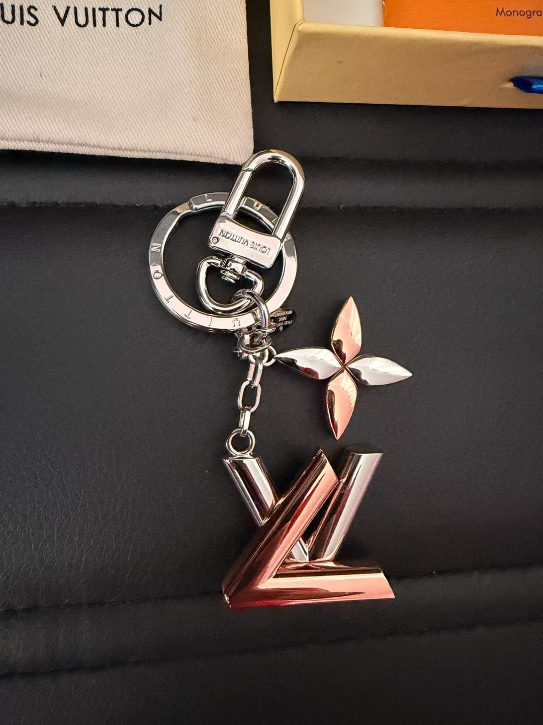 Louis Vuitton Two-tone Keychain/BagCharm