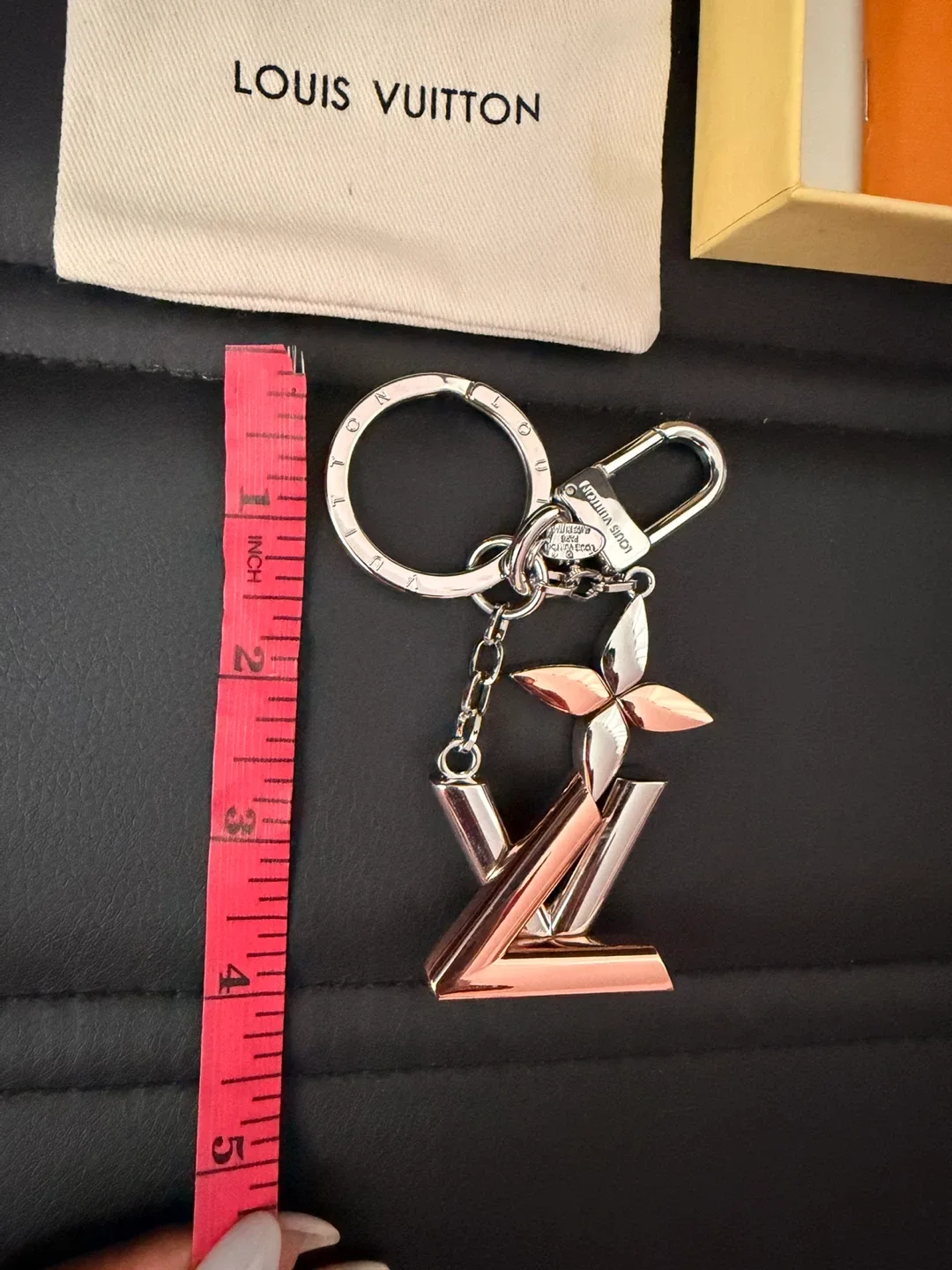 Louis Vuitton Two-tone Keychain/BagCharm image indicator(5)