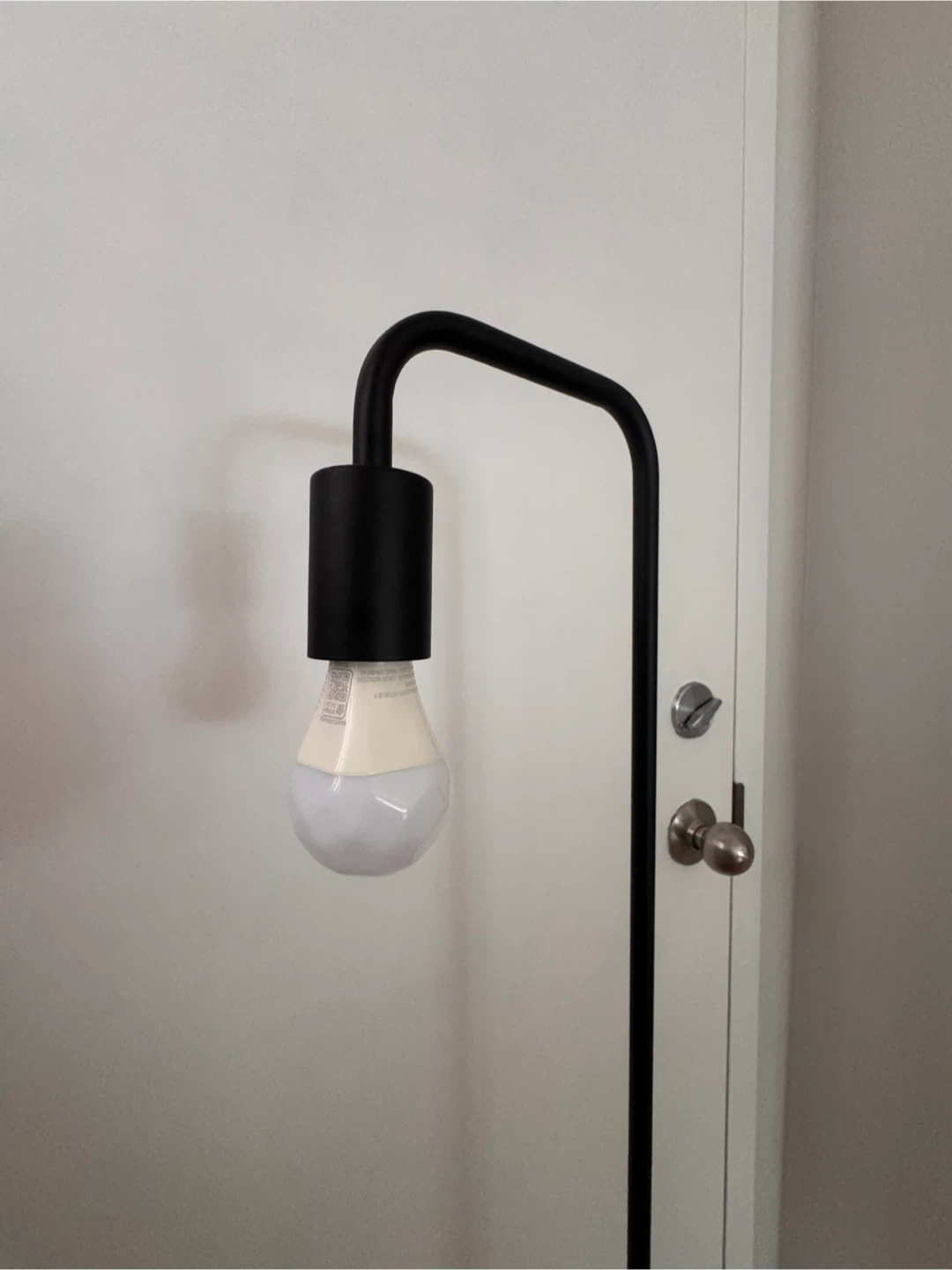 Black Floor Lamp with Nanoleaf Bulb - photo 3