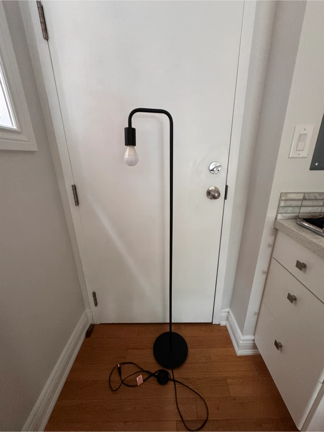 Black Floor Lamp with Nanoleaf Bulb - photo 2