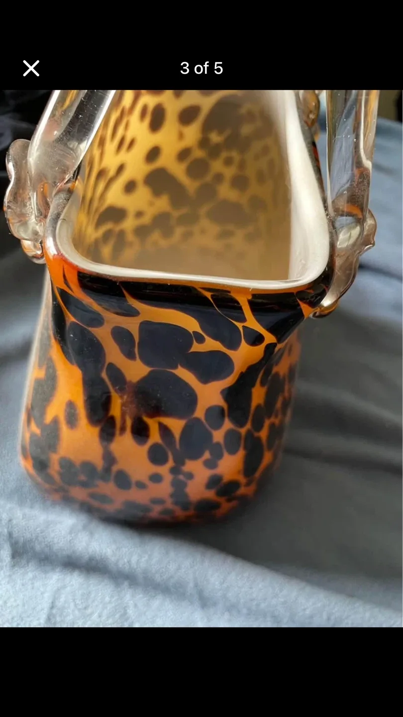 Leopard Print Glass Purse Vase image indicator(3)