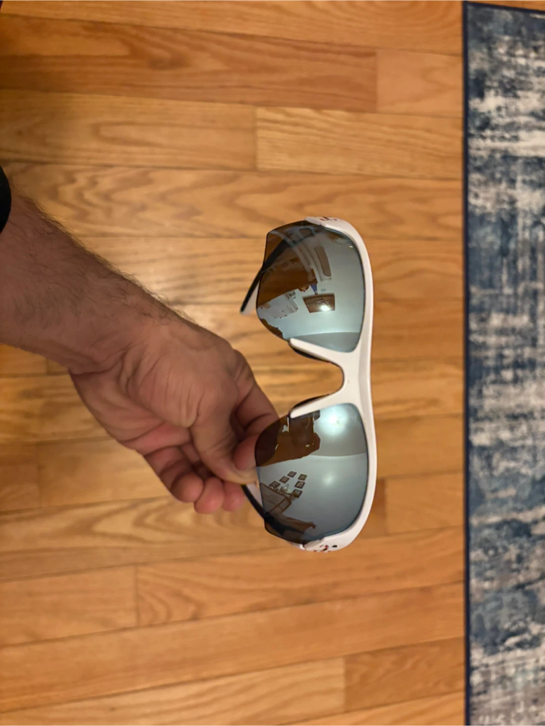 Under Armour Sunglasses White and Blue - photo 3
