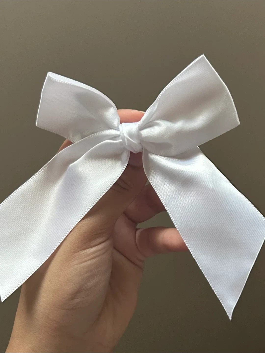White Hair Bow Clip
