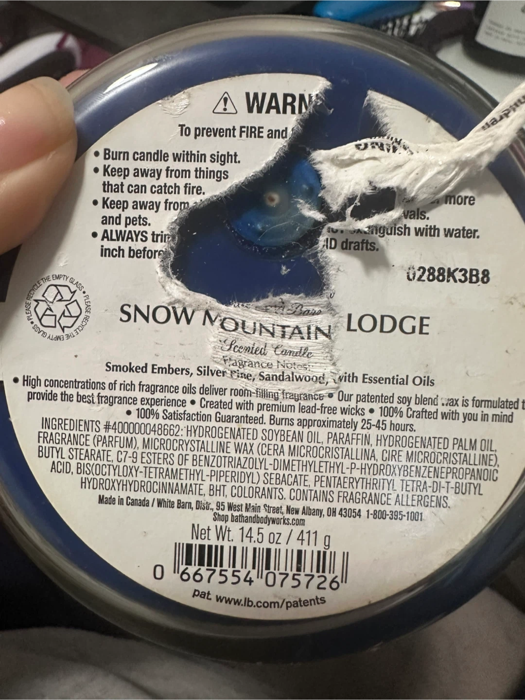 White Barn Snow Mountain Lodge Candle - photo 2
