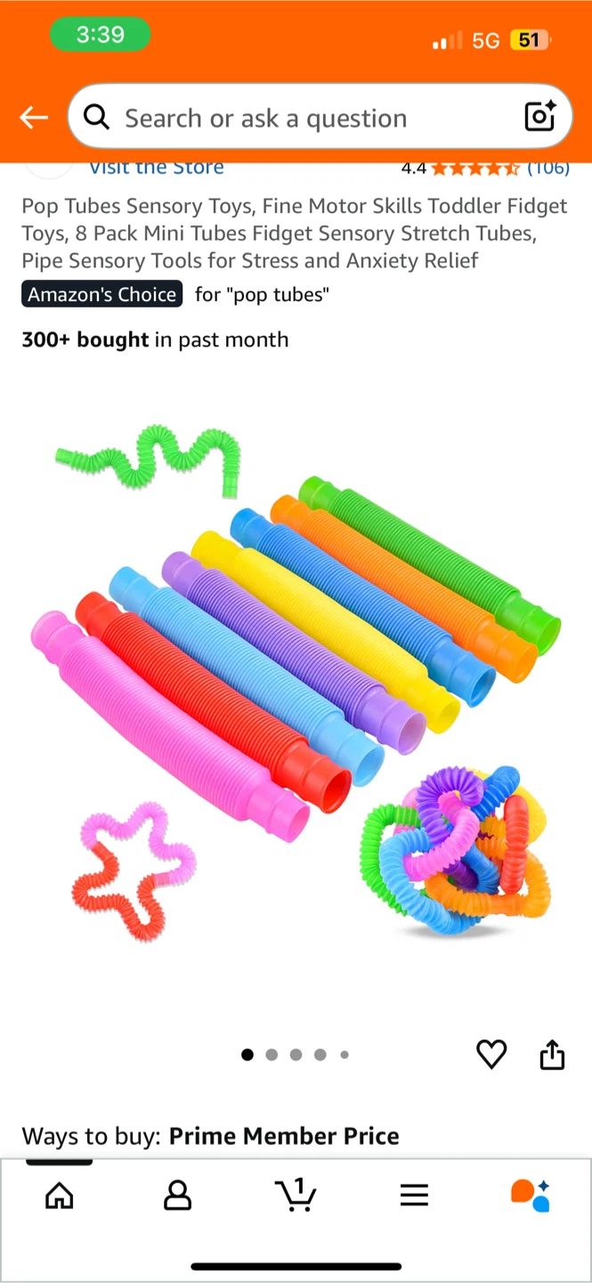 Pop Tubes Sensory Fidget Toys,green