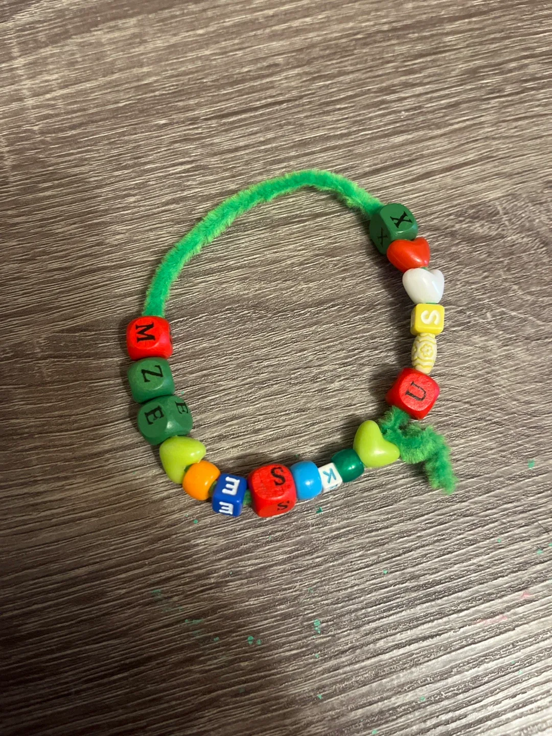 Kindergarten made bracelet
