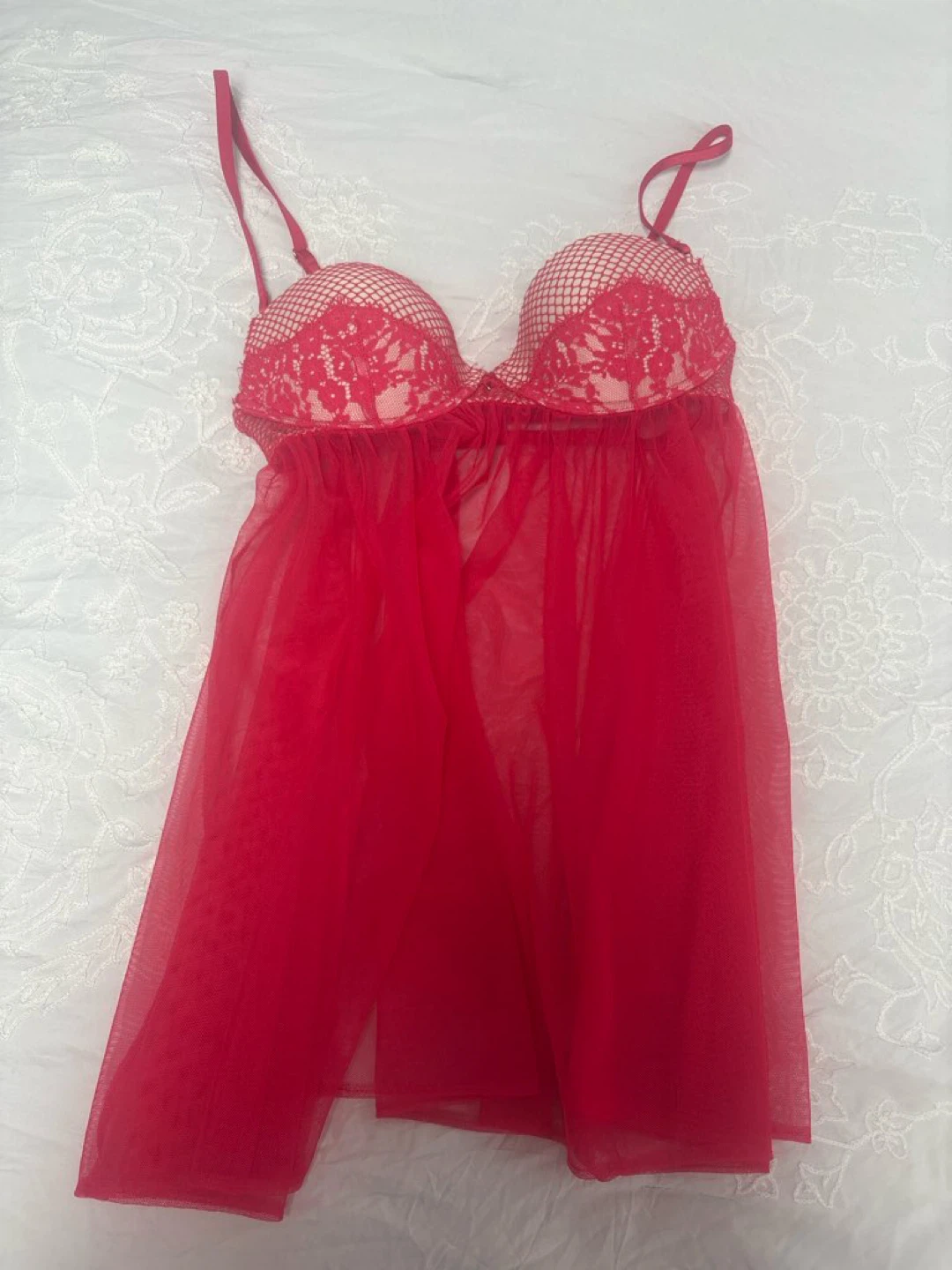 Victoria's Secret Red Babydoll - Size 34B - photo 3