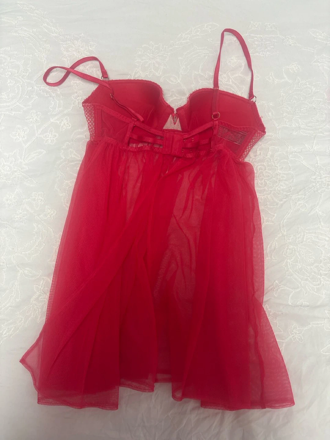 Victoria's Secret Red Babydoll - Size 34B - photo 2