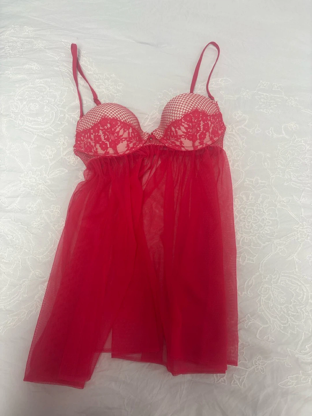 Victoria's Secret Red Babydoll - Size 34B - photo 4